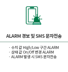 ALARM경보 및 SMS 문자전송